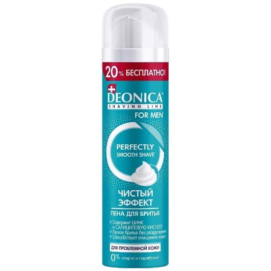 deonica for men пена для бритья для проблемной кожи