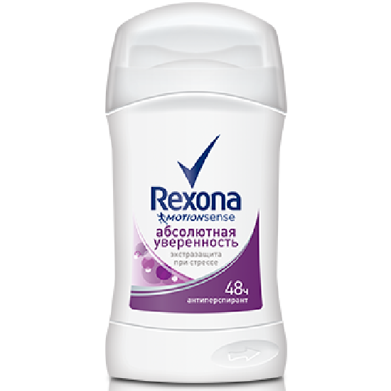 rexona дезодорант стик абсолютная уверенность антиперспирант 40 мл
